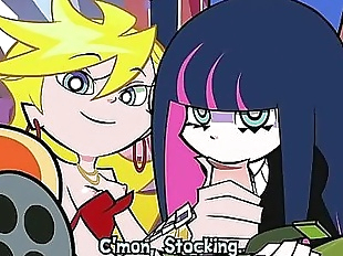 Panty And Stocking: Giving Garterbelt A Blowjob..