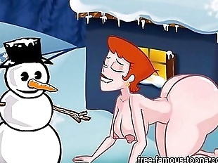 Famous toons Christmas orgy - 5 min