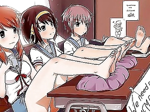 Anime Feet Jerk Off Challenge 3..