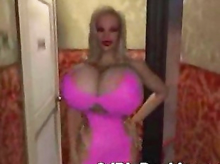 3D Hooker with Giant Tits! - 3 min