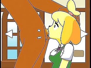 Animal Crossing: Isabelle Gets Face Fucked By..