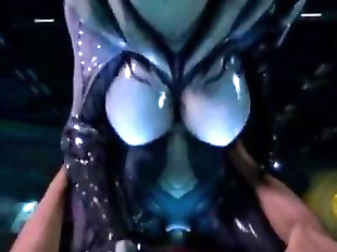 3D Alien Pussy Rides Human Cock - 2 min