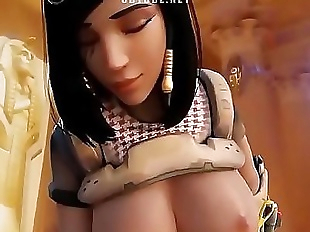 Pharah from Overwatch is getting fucked Hard..